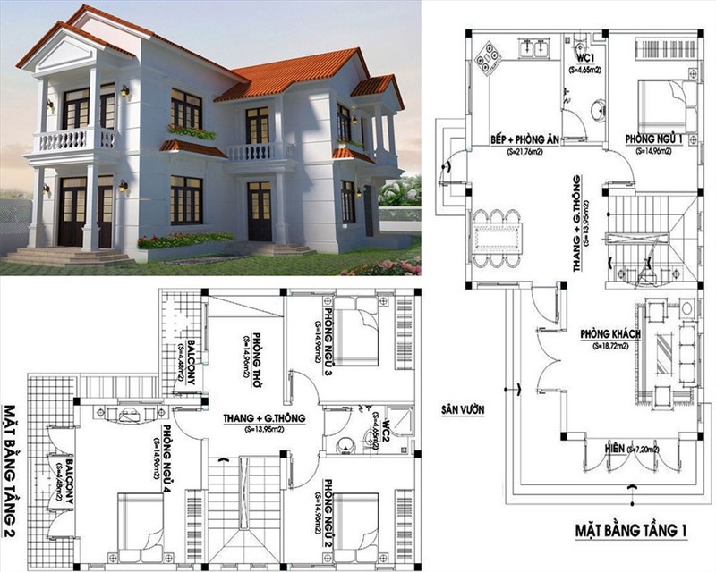 Xây nhà 2 tầng 60m2 hết bao nhiêu tiền