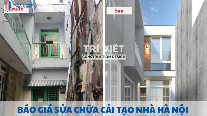 báo giá sửa chữa cải tạo nhà hà nội