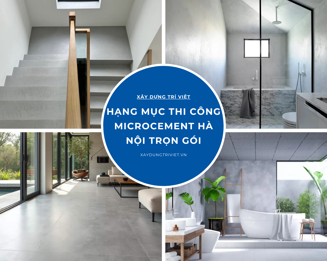 Các hạng mục thi công Microcement