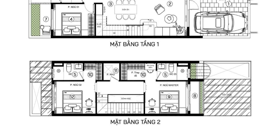 Mặt bằng bố trí không gian sinh hoạt và nghỉ ngơi hợp lý