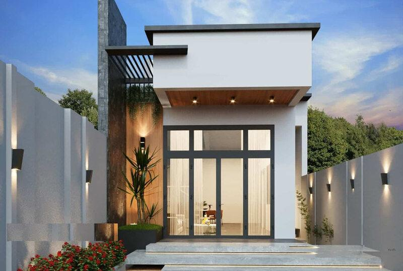 Nhà cấp 4 giá rẻ phong cách hiện đại