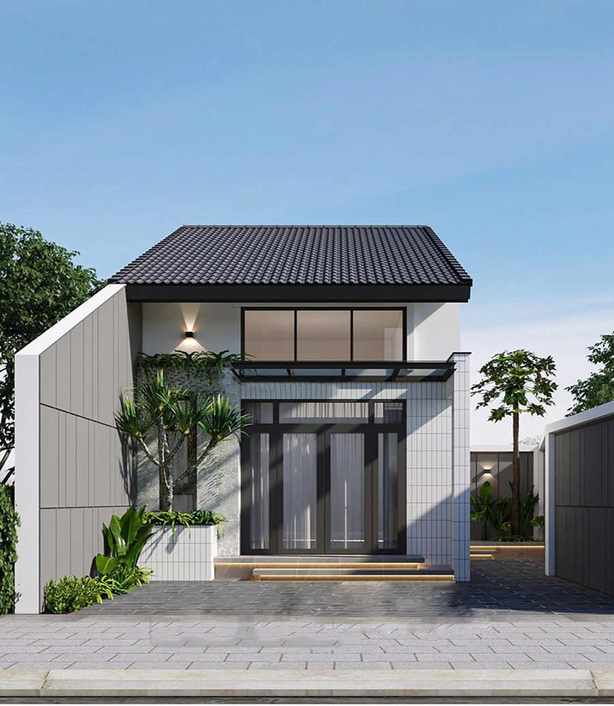 Nhà cấp 4 mái tôn lạnh phổ biến ở nông thôn