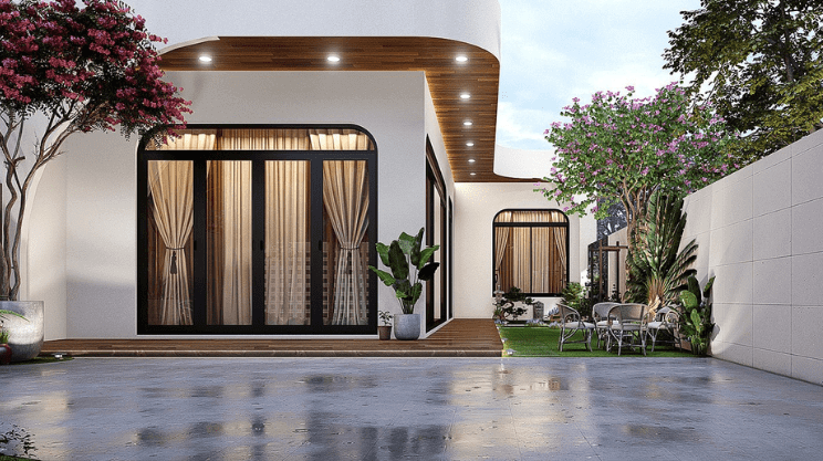 Phương án xây nhà cấp 4 mái bằng vuông vức, giá rẻ