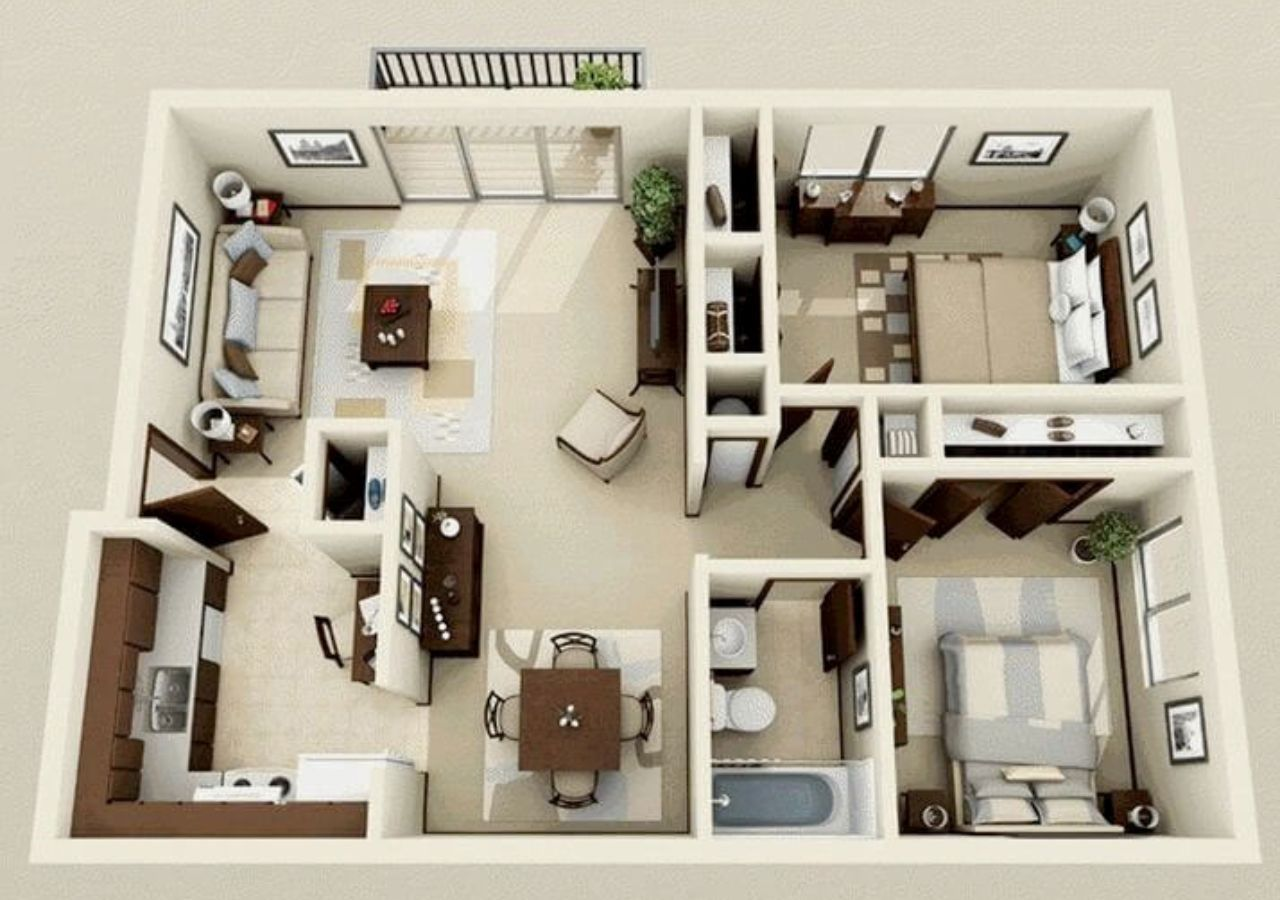 Bố trí nội thất nhà cấp 4 hiện đại